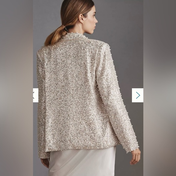 MABLE Pearl Sequin Mix Blazer - Picture 2 of 7